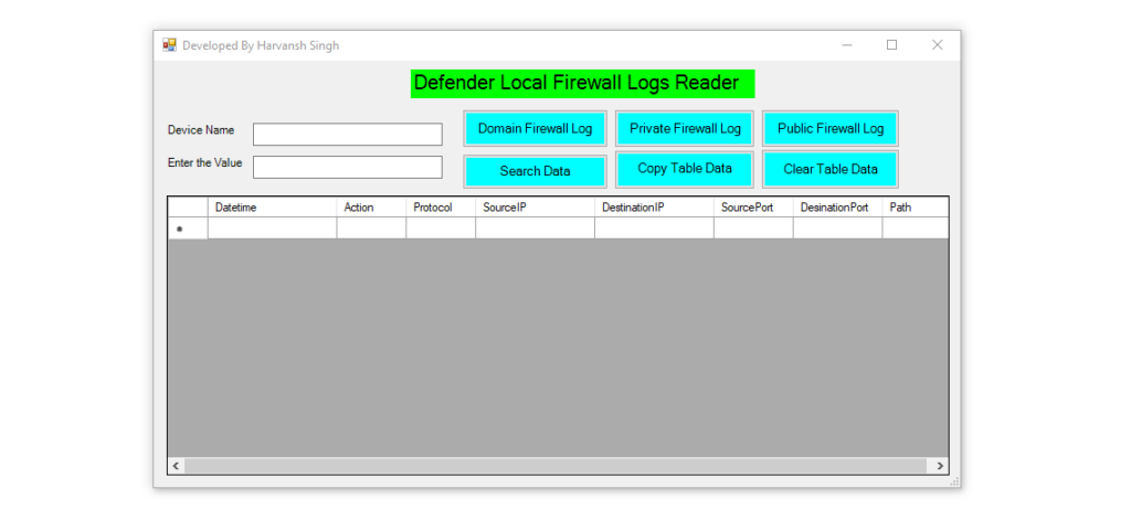 Defender Log Picture Defender Local Firewall Logs Reader – endusersupports.com